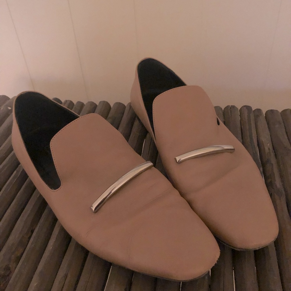 Via Spiga all Leather Loafer Flats Tan sz 9